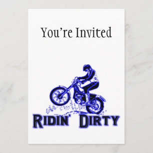 Ridin smutsar ner smutscykelryttaren inbjudningar