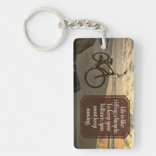 "Riding a bicycle" - inspirationsoffert Nyckelring