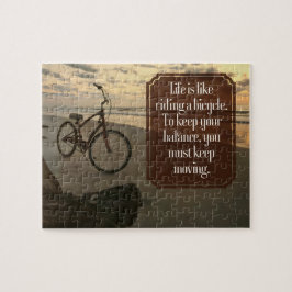 "Riding a bicycle" - inspirationsoffert Pussel