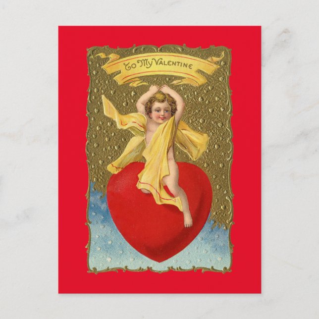 Riding Angel ~ Postcard / Inbjudan Vykort (Framsida)