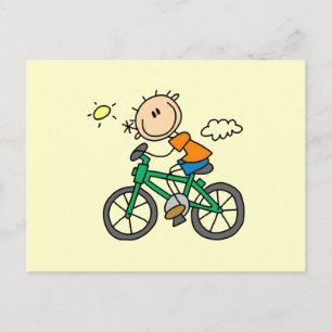 Riding Bicycle - Male Vykort