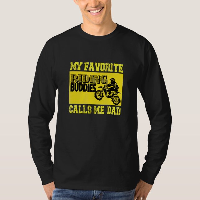 RIDING BUDDIES Motocross BMX Supermoto Supercross T Shirt (Framsida)