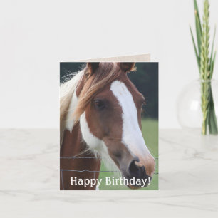 Riding Card för grattis på födelsedagen Paint Hors Kort