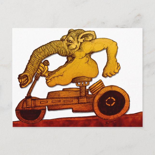 Riding Contraption Vykort (Framsida)