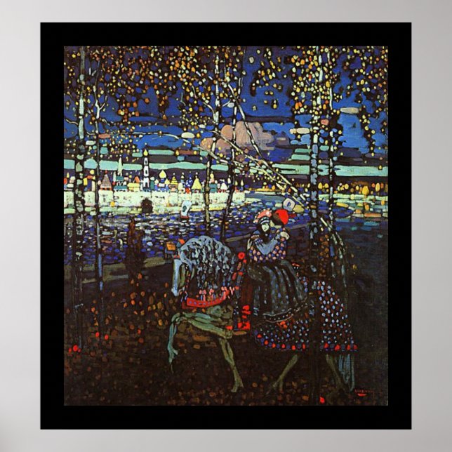 Riding Couple av Wassily Kandinsky Poster (Framsidan)