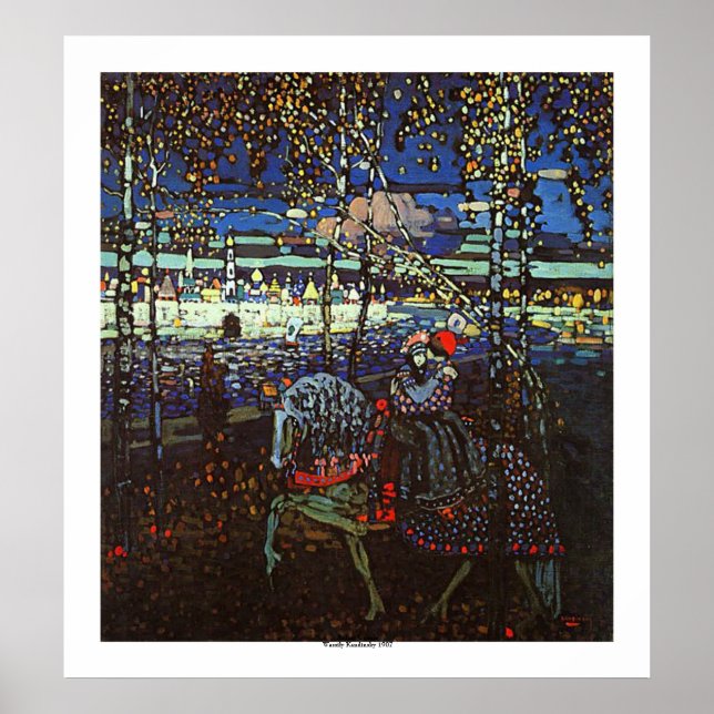 Riding Couple av Wassily Kandinsky Poster (Framsidan)