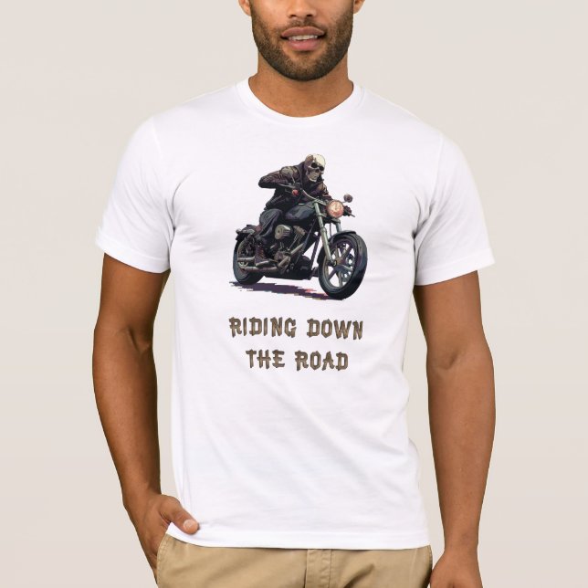 Riding Down Road T Shirt (Framsida)