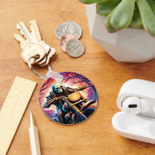 Riding genom grenar intervävt nyckelring