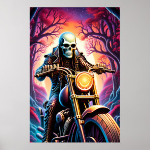 Riding genom grenar intervävt poster