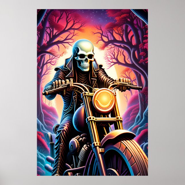 Riding genom grenar intervävt poster (Framsidan)