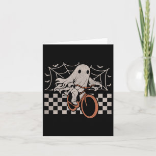 Riding Ghost Bicycle Halloween Costume Ghoul Biker Kort