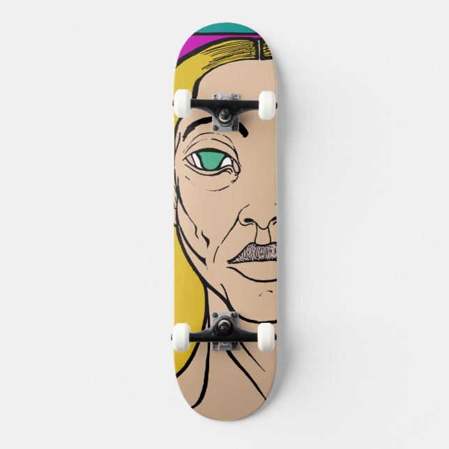 Riding i Stil Mini Skateboard Bräda 18,5 Cm (Framsida)