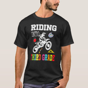 Riding in to 3rd Klass Bike Biker Back to school B T Shirt