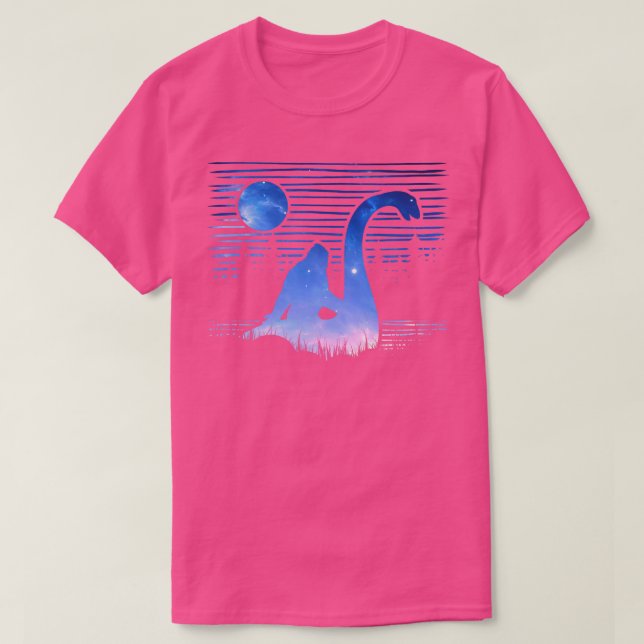 Riding Loch Ness Monster 16 T Shirt (Design framsida)