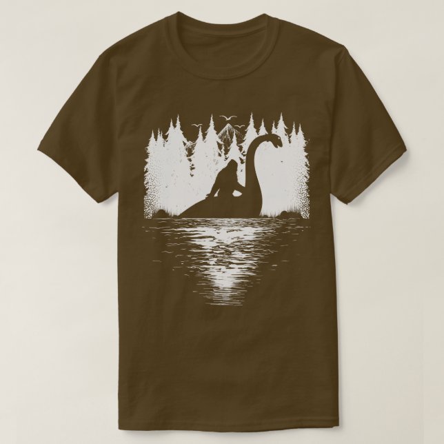 Riding Loch Ness Monster 20 T Shirt (Design framsida)