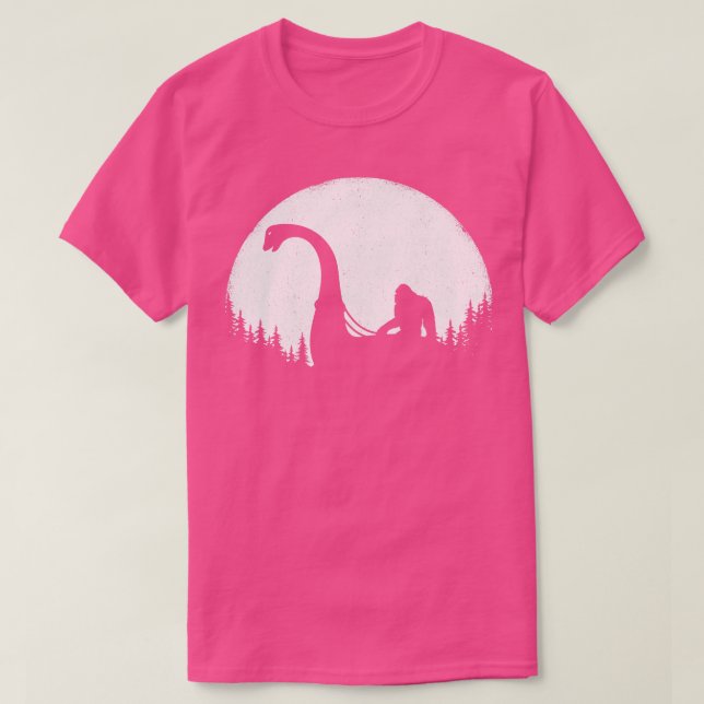 Riding Loch Ness Monster Nessie T Shirt (Design framsida)