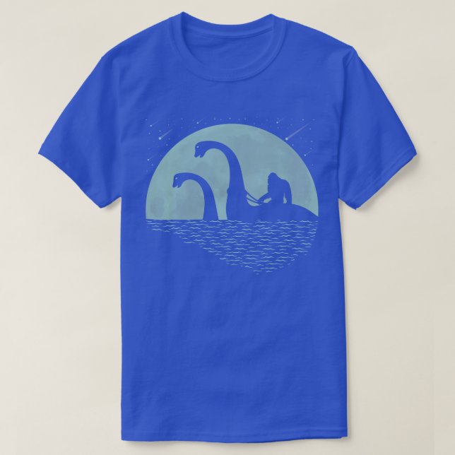 Riding Loch Ness Monster T Shirt (Design framsida)