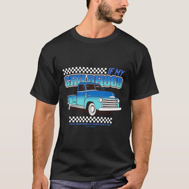 Riding med morfar t shirt (Framsida)