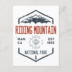Riding Mountain National Park Canada Distress Vykort