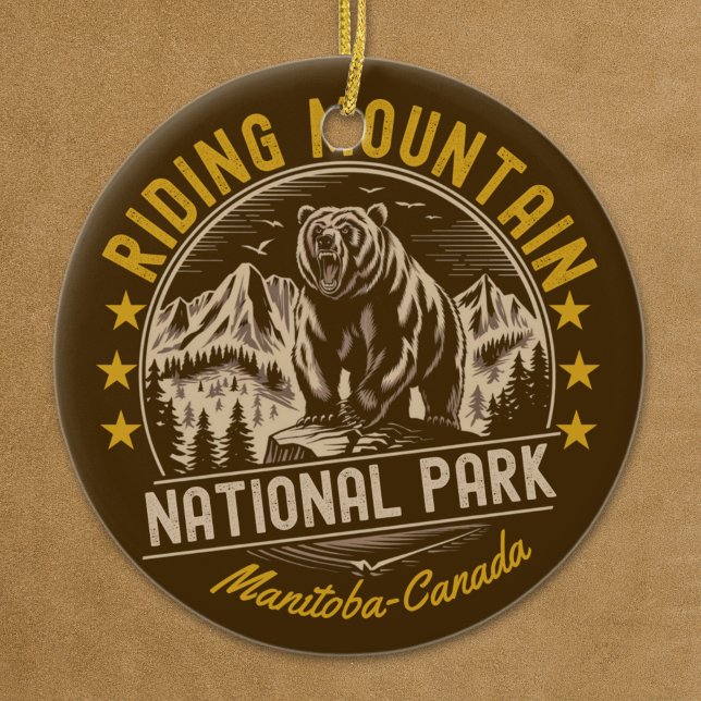 Riding Mountain National Park - Canada Julgransprydnad Keramik (Skapare uppladdad)