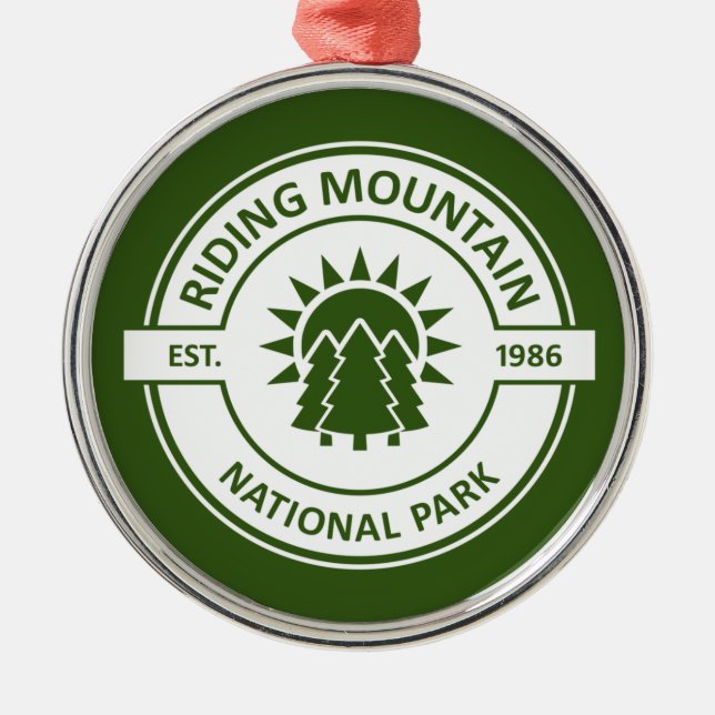 Riding Mountain National Park Julgransprydnad Metall (Framsidan)