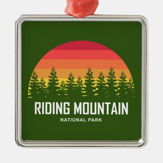 Riding Mountain National Park Julgransprydnad Metall (Framsidan)