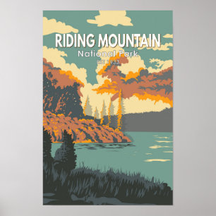 Riding Mountain National Park Kanada Vintage Poster