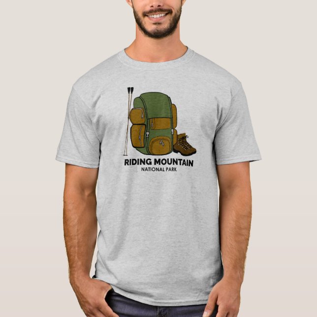 Riding Mountain National Park-ryggsäck T Shirt (Framsida)