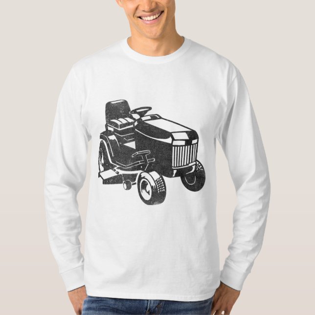 Riding Mower Gräsmatta Garden Tractor T Shirt (Framsida)