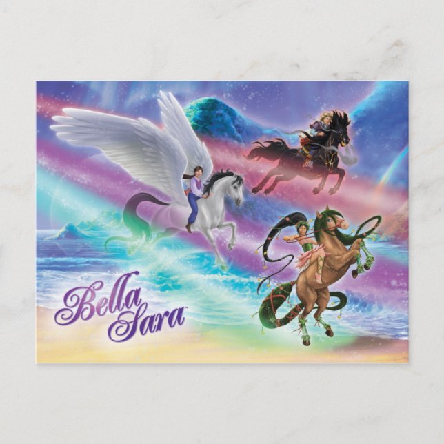 Riding on Moonbeams Vykort (Framsida)