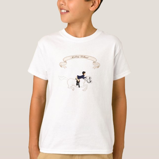 Riding School Emblem (pojke) Tee Shirt (Framsida)