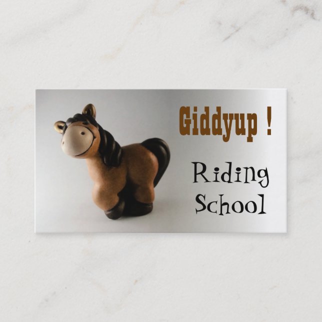 Riding School Visitkort (Framsida)