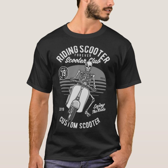 Riding scooter t shirt (Framsida)