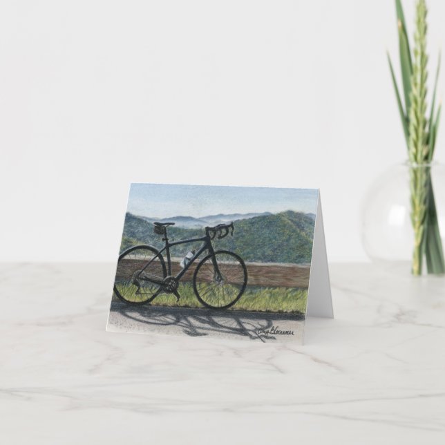 Riding the Blue Ridge notecards Tack Kort (Framsida)