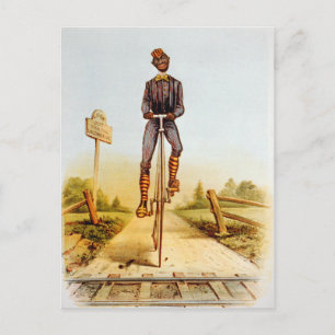Riding the Penny-farthing Vykort