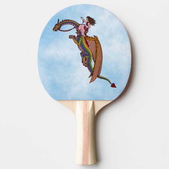 Riding the Rainbow Dragon Pingisracket (Framsidan)