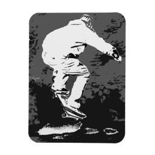 Riding the Storm-Skateboarder Magnet