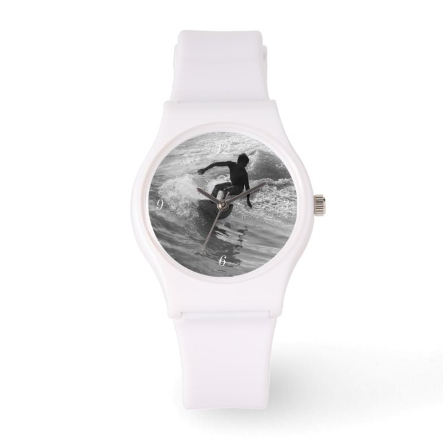 Riding the Wave Grayscale Armbandsur (Framsida)