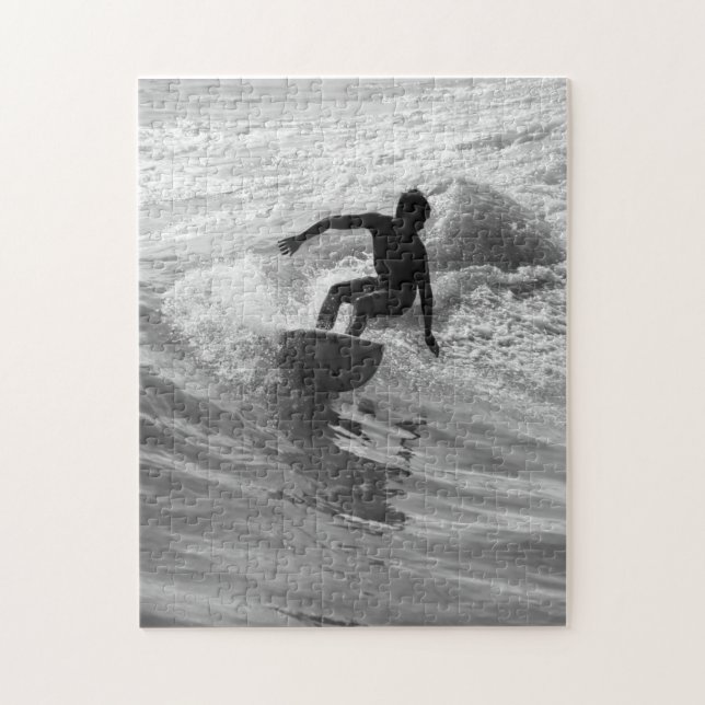 Riding the Wave Grayscale Pussel (Vertikal)
