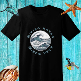 Riding vinkar sedan.. Blue färg design T Shirt