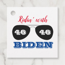Ridin'med Biden 46 Aviator Sunglasses Gåvor Etiketter