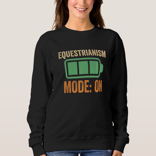 Ridläget är på batteri t shirt (Framsida)