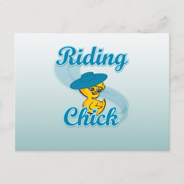 Ridning Chick #3 Vykort (Framsida)