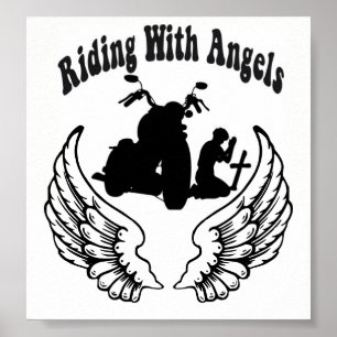 RIDNING MED ÄNGLAR FALLA BIKER POSTER
