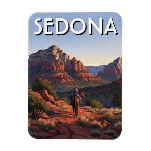 Ridning på hästryggen i Sedona Arizona Resa Magnet