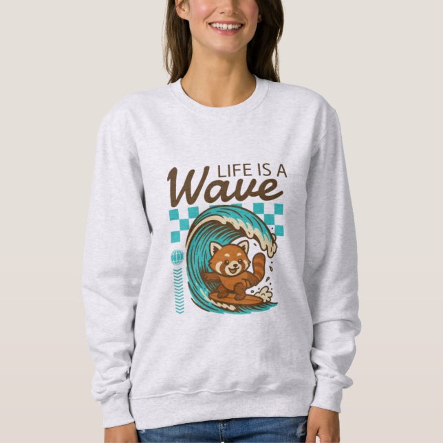 Ridning på Livets Vågor T Shirt (Framsida)