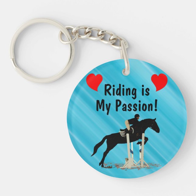 Ridningen är min passionhäst Keychain (Framsidan)
