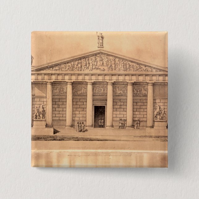 Ridningen skolar av de imperialistiska vakterna, knapp (Framsida)