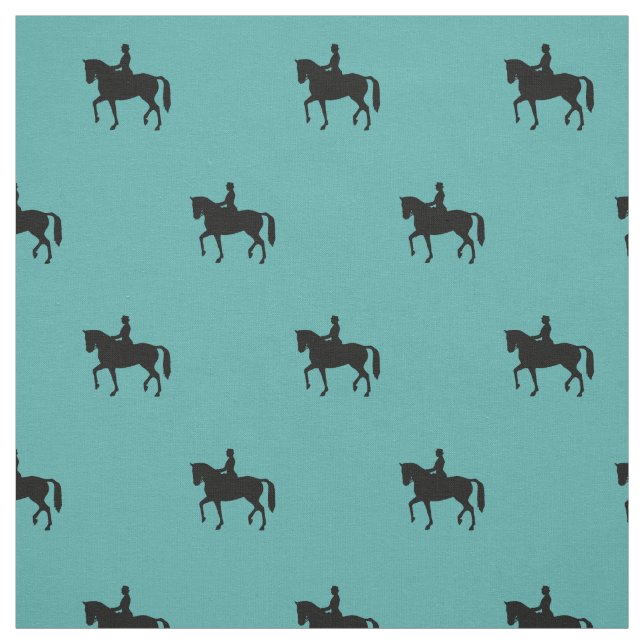 Ridsport Jade Dressyr Tryckt per Meter Tyg (Provkarta)