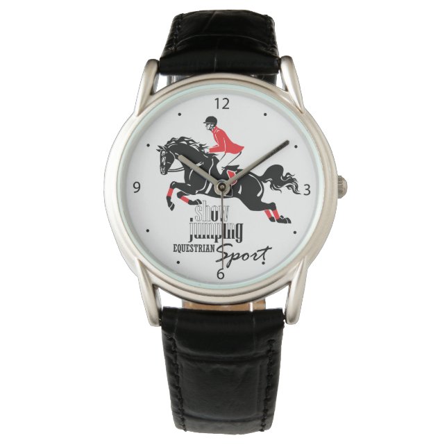 ridsportsshow hopping armbandsur (Framsida)
